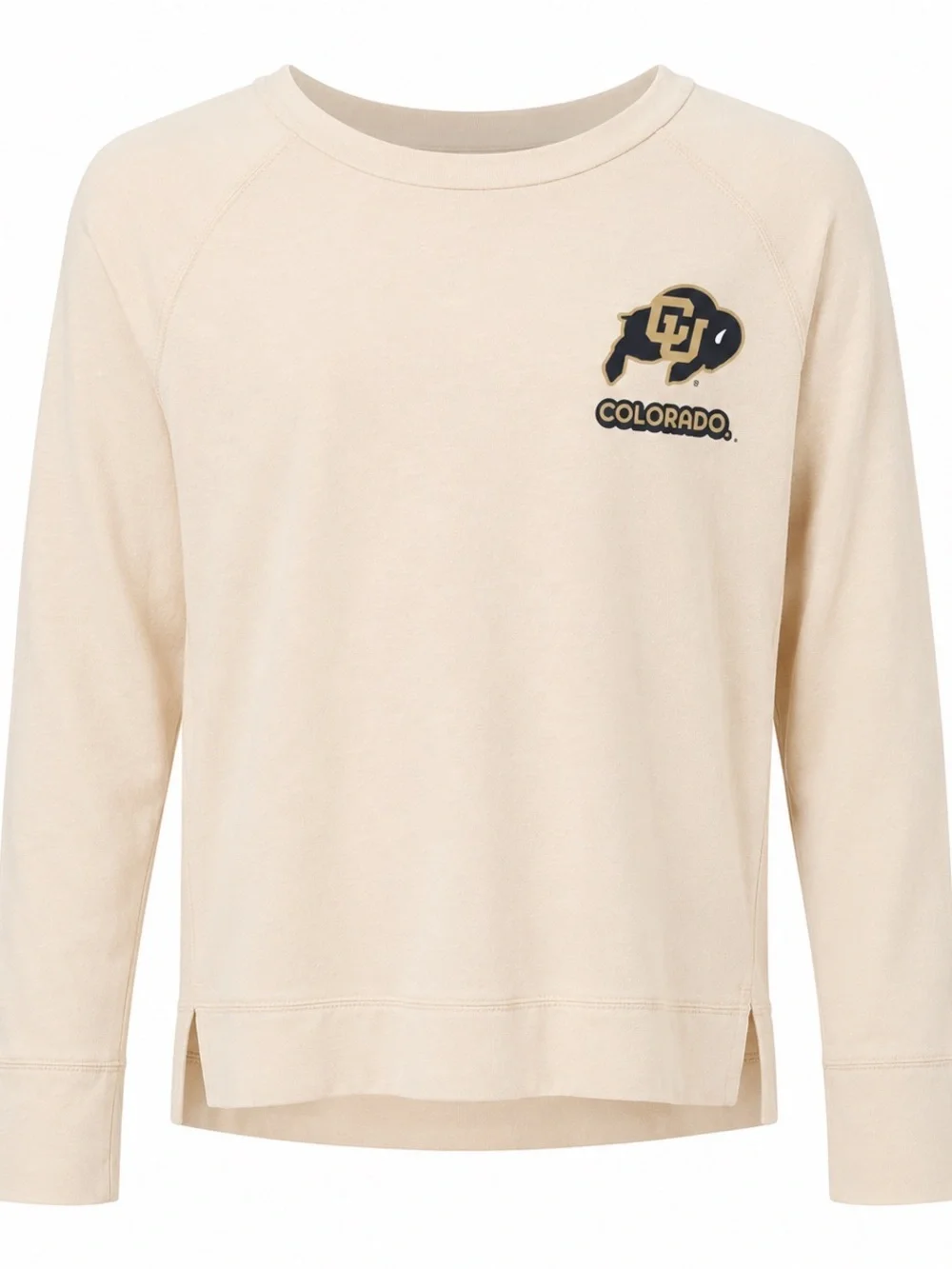 NWT Colorado Buffaloes Youth Small 4/6 Long Sleeve Tee Cream NCAA